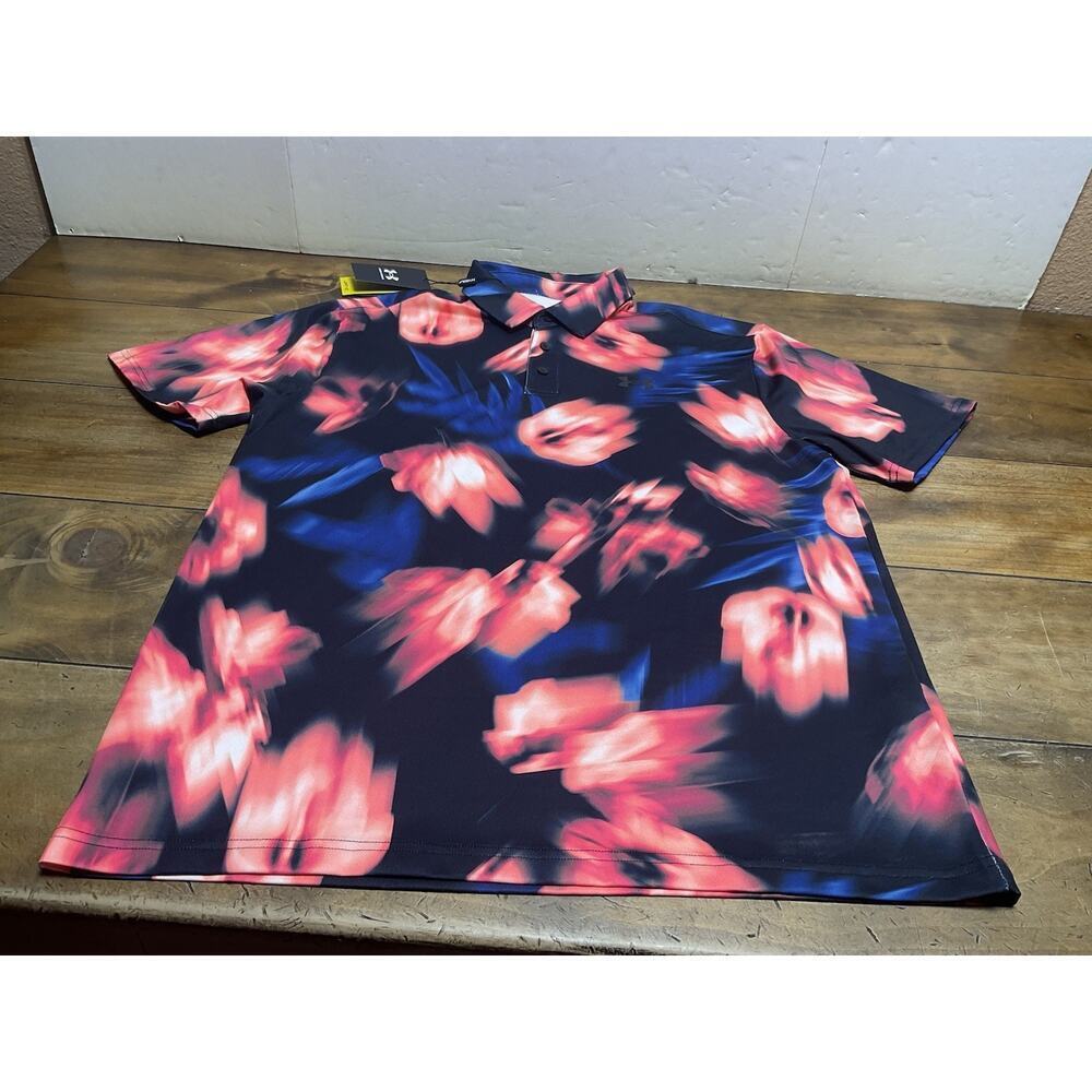 Under Armour the Playoff Polo 2.0 Floral Blur Size Large NWT